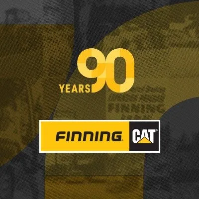 Finning Canada 90 years anniversary graphic